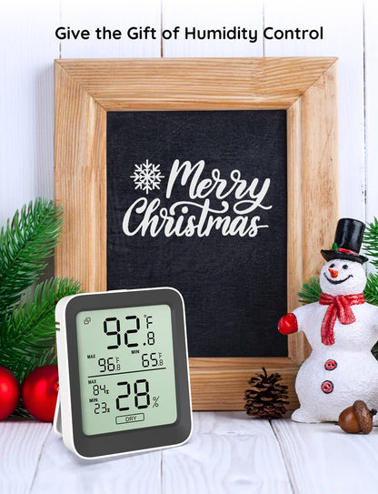 Digital Hygrometer Indoor Thermometer Room H5075, Bluetooth Temperature Humidity Meter with 164Ft Remote App Control, Notification Alerts, 2 Years Data Storage Export for Bedroom, Wine Cellar