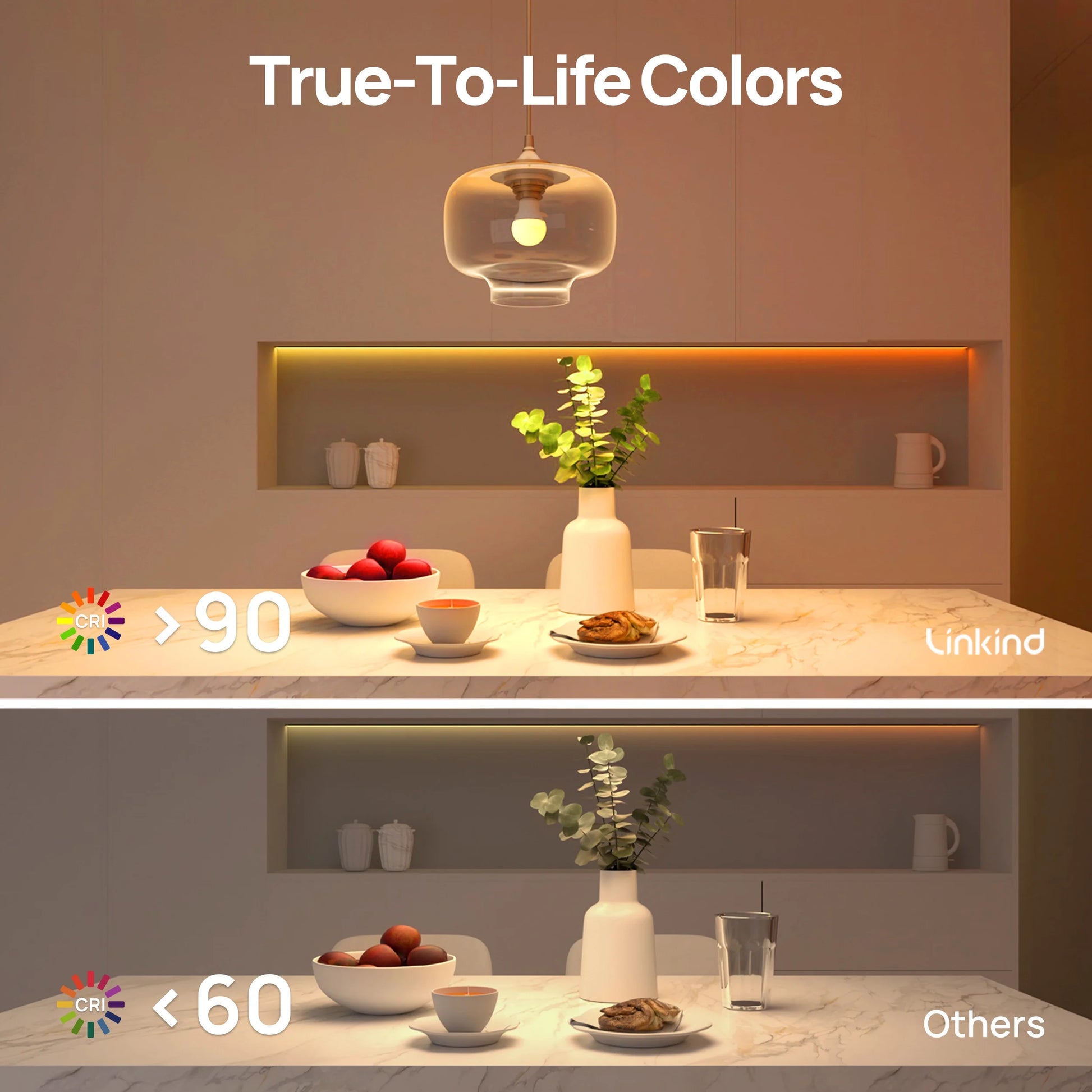 A19 Matter Smart Light Bulb, Tunable White, 9W, 800Lm, E26 Base, Jimmy Darts Version(4 Pack), 2025 Upgraded