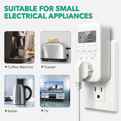 Watt Meter Plug, Plug-In Socket Power Meter Electricity Usage Monitor Consumption Home Electrical Energy Monitor, Voltage Amps Wattage Electricity Usage Tester, 9 Display Modes