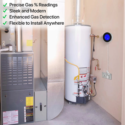 2.0 Natural Gas Detector, Propane Detector, Natural Gas Leak Detection. Plug-In Gas Leak Alarm W LCD Display