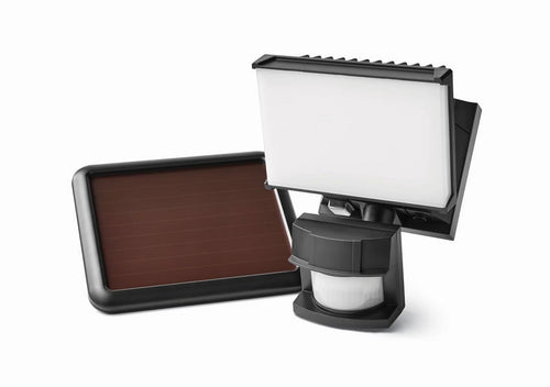 One Head Adjustable LED Solar Powered Motion Outdoor Security Flood Light, 1000 Lumens