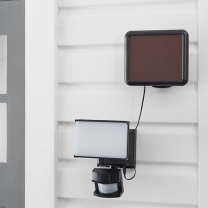 One Head Adjustable LED Solar Powered Motion Outdoor Security Flood Light, 1000 Lumens