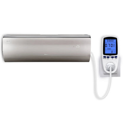 Electricity Usage Monitor Power Meter Energy Watt Volt Consumption with LCD Display Overload for Home Kitchen