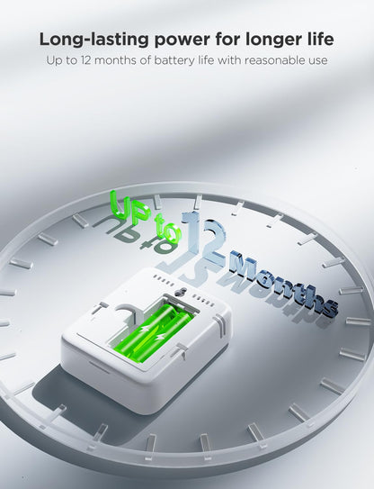 Digital Hygrometer Indoor Thermometer Room H5075, Bluetooth Temperature Humidity Meter with 164Ft Remote App Control, Notification Alerts, 2 Years Data Storage Export for Bedroom, Wine Cellar